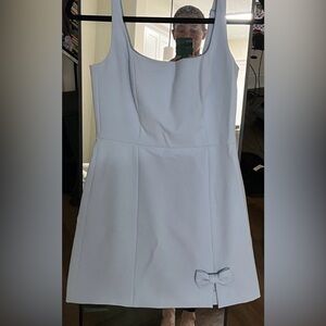 French Connection (US Sz 0) Light Blue Adjustable Straps Women’s Mini Dress